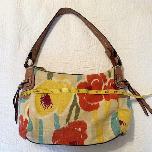 Fossil Floral Fabric Leather Trim Shoulder Bag - Picture 12 of 15